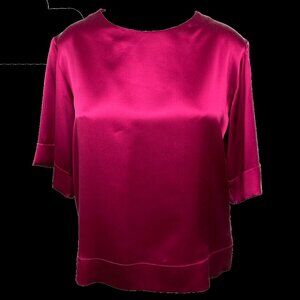 Fuschia Silk Top
